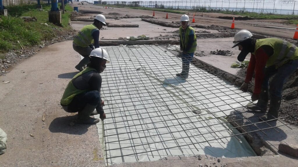 pengecoran jalan beton